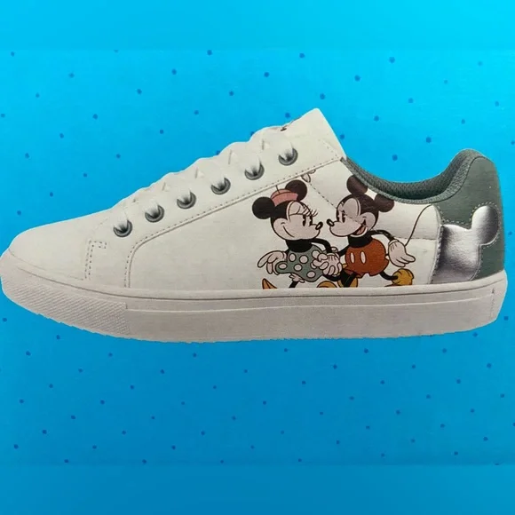 Disney Ladies Mickey and Minnie Court Sneaker NIB size 8 - Picture 2 of 7